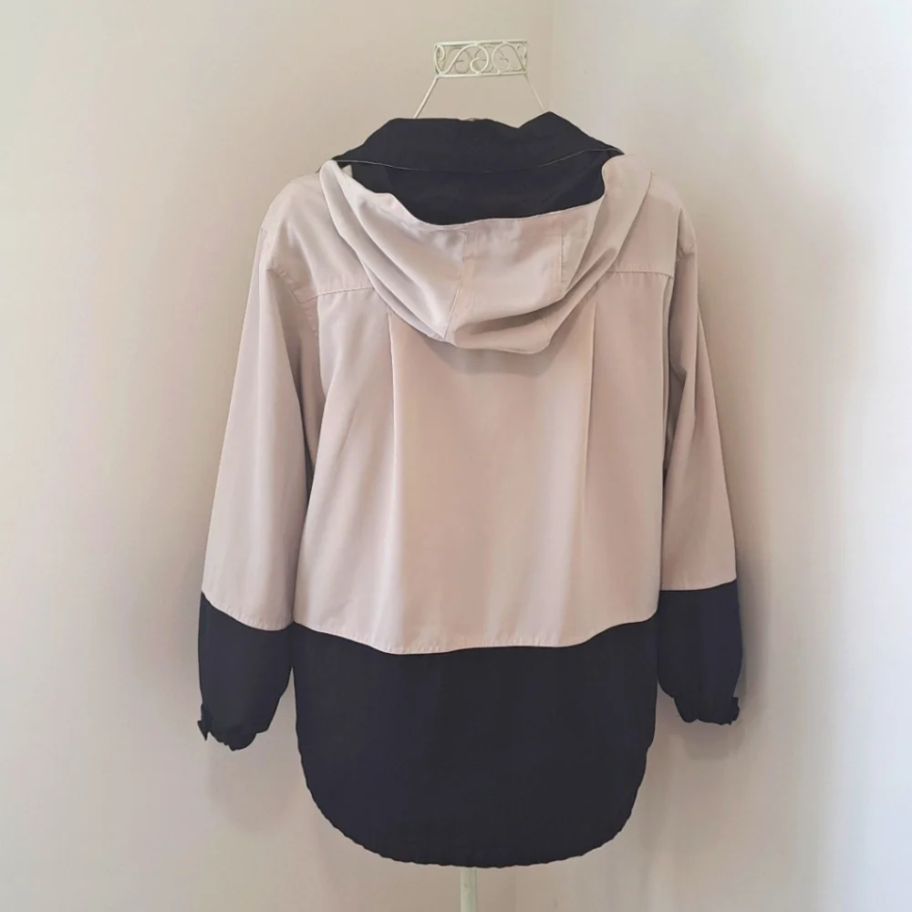 Vtg. 90s Butter Mom Women's Coattales Classic Hooded Jacket, Size Medium. - Picture 6 of 8